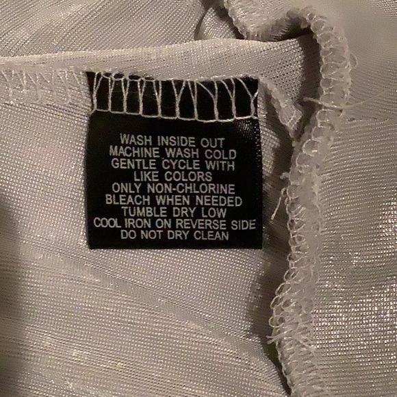 INC International Concepts size XL silver metallic scoop neck  sleeveless top - Picture 14 of 15